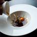 Mushroom and quail soup with armagnac, squash and onion is poured at Vellum on Sunday, Feb. 17. Daniel Brenner I AnnArbor.com